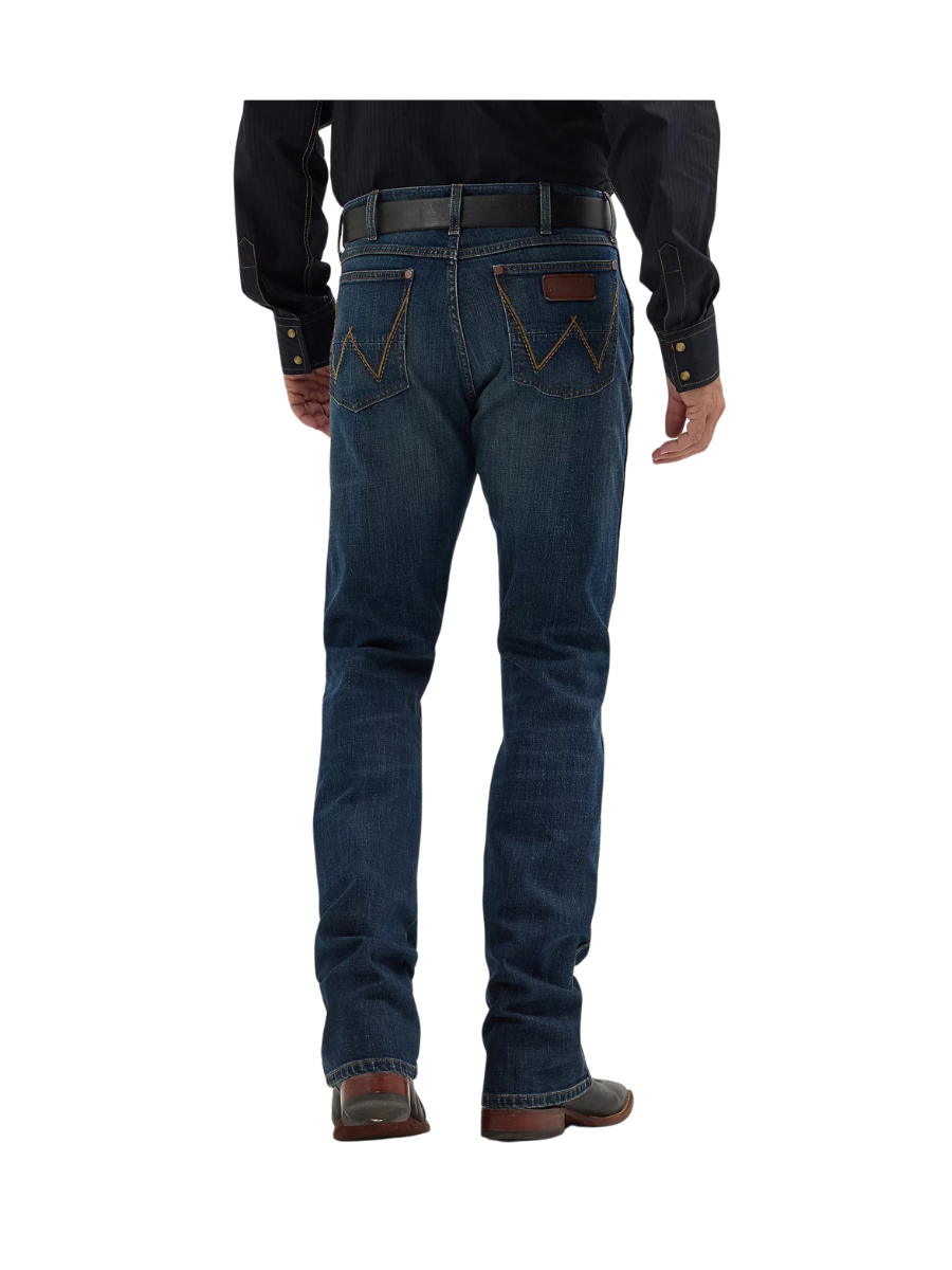 Wrangler Richland Retro Slim Fit Bootcut Jean Dark Wash Jeans Denim Men's Pants Work Pants Jincy's Tripp