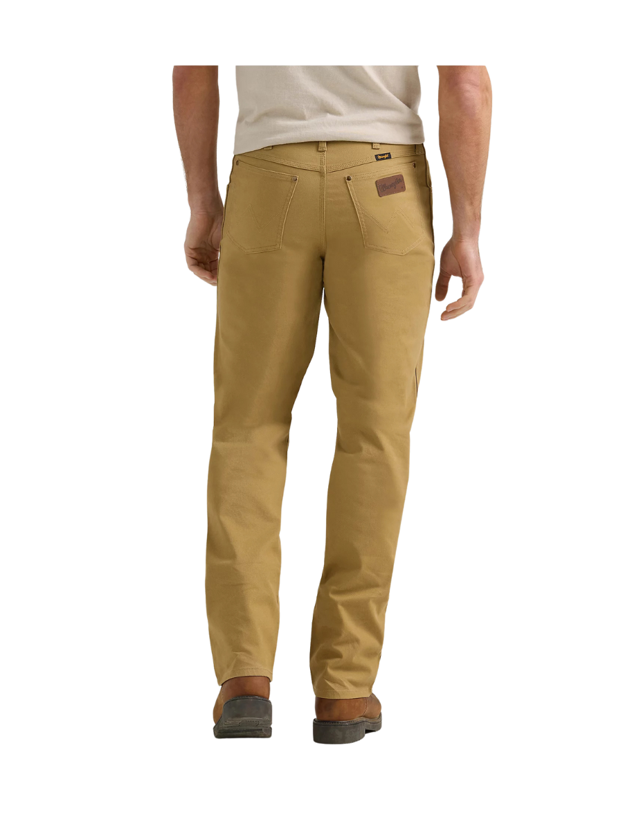 Wrangler Kelp Tough Comfort Cowboy Cut Canvas Jean Khaki Pants Men's Work Pants Jincy's Tripp