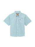 Wrangler | Men's Western Wear Button Down - Teal Geo