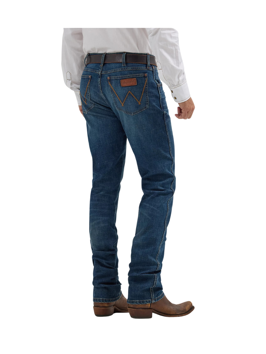 Wrangler Riviera Retro Slim Fit Straight Leg Jean Men's Pants Denim Jeans Dark Wash Jincy's Tripp