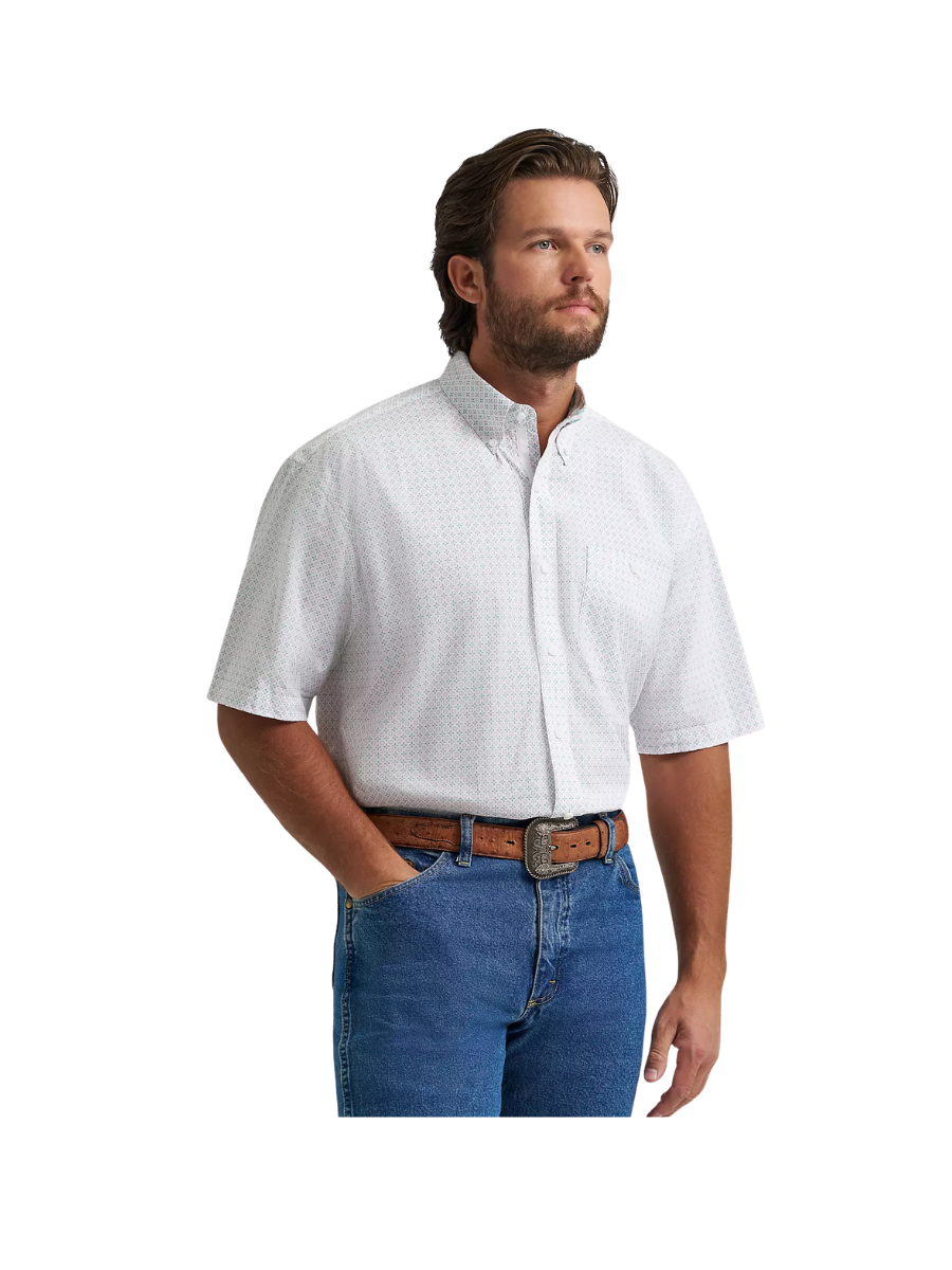 Wrangler | Wrangler® George Strait™ Short Sleeve One Pocket Button Down - Kaleidoscope