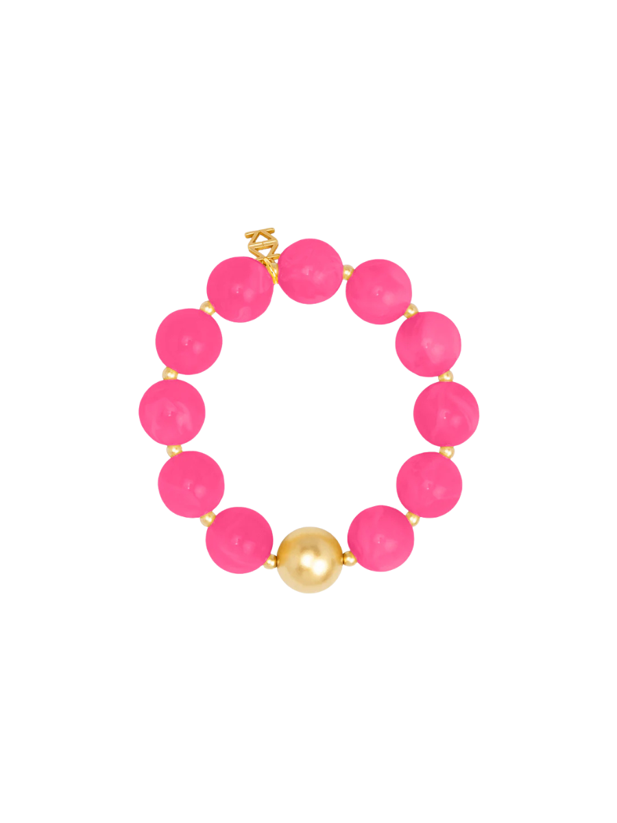 Sadie Resin Bracelet - Hot Pink