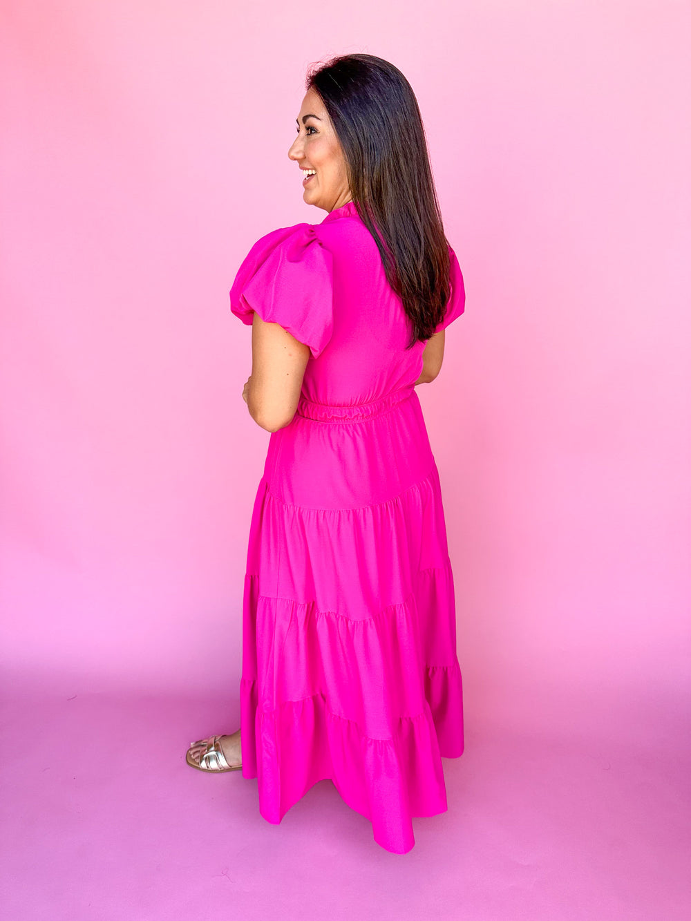 Picture Perfect Dress - Magenta