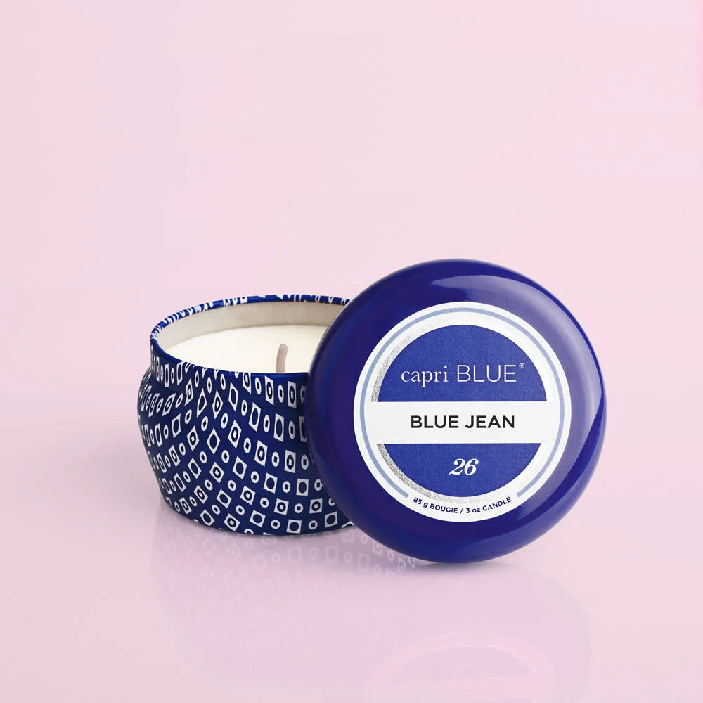 Capri Blue | 3oz Blue Mini Tin - Blue Jean