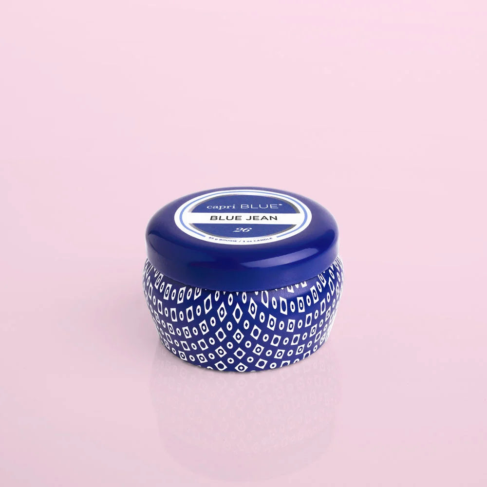 Capri Blue | 3oz Blue Mini Tin - Blue Jean