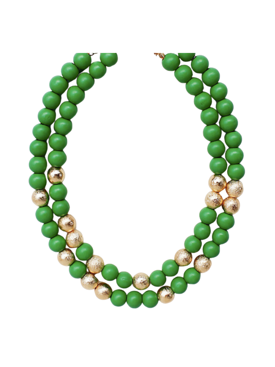 Golden Touch Necklace - Green