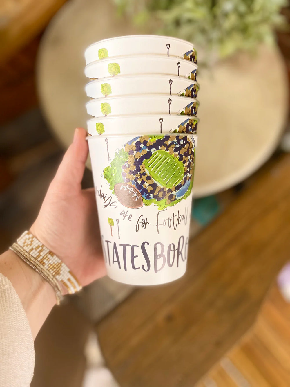 Statesboro Reusable College Town Cup Set