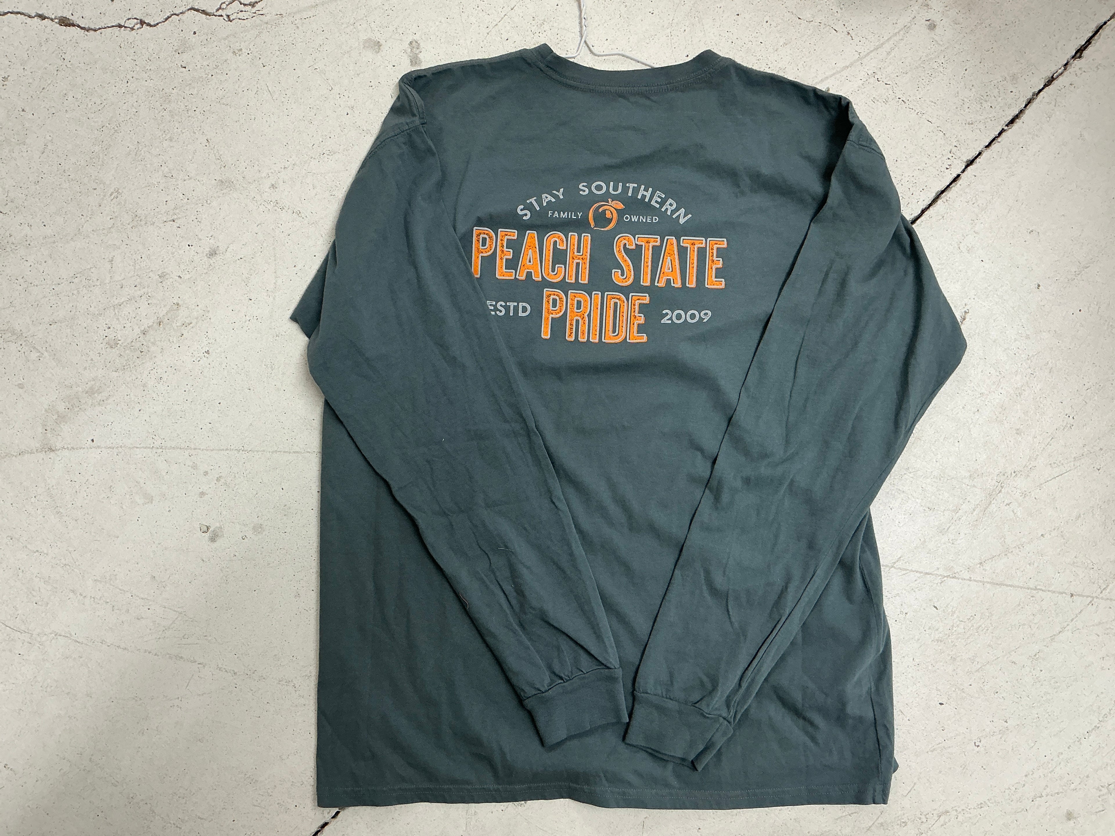 Peach State Pride | Family Owned LS Pocket Tee