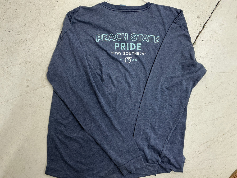Peach State Pride | Classic Stay Southern LS Pocket Tee