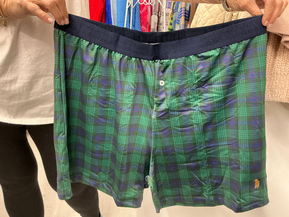 Southern Casanova | Boxers - Green Tartan