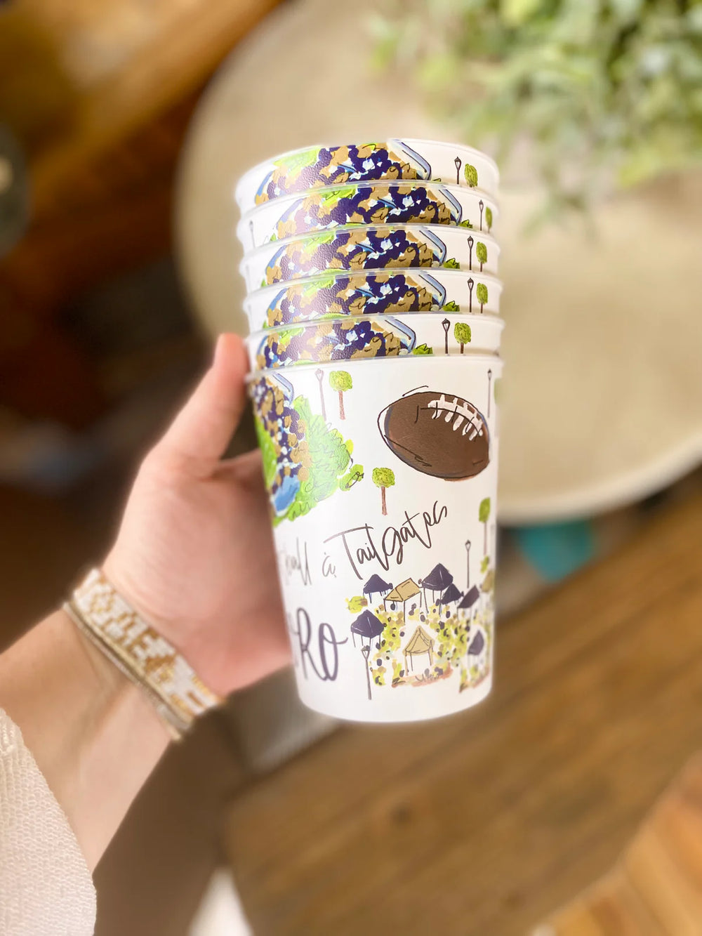 Statesboro Reusable College Town Cup Set