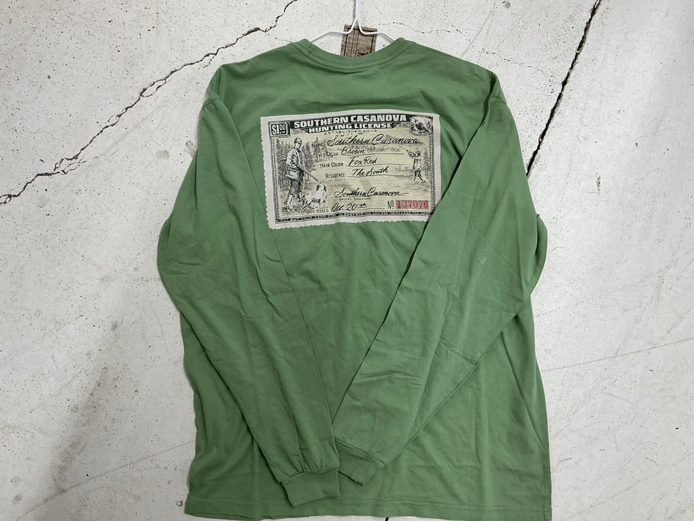 Southern Casanova | L/S Hunting License Tee