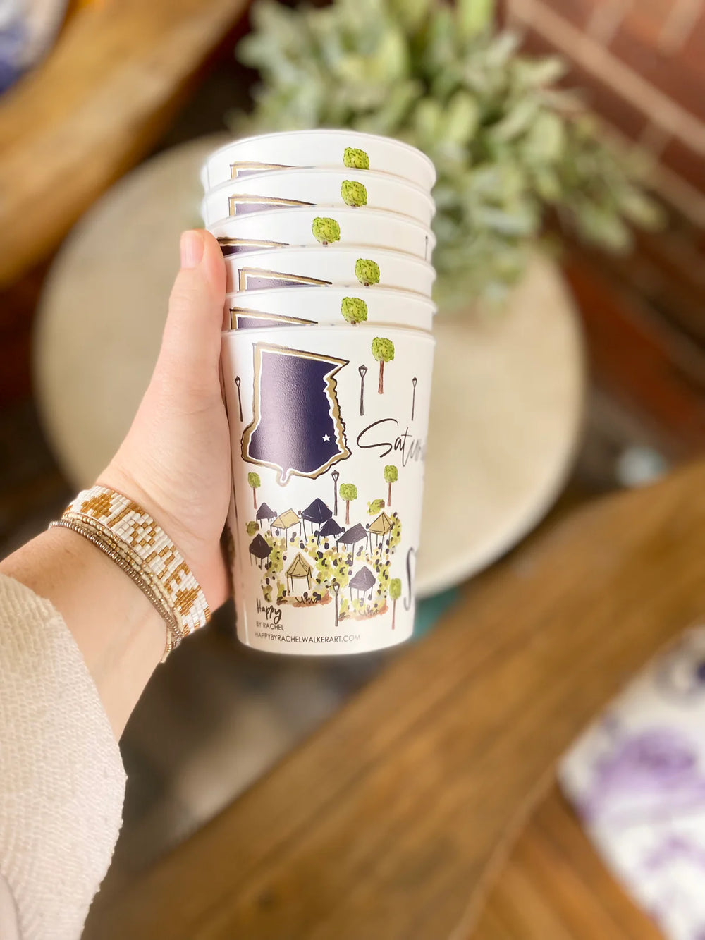 Statesboro Reusable College Town Cup Set