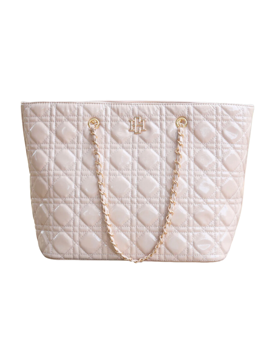 Caroline Hill | Quentin Quilted Tote - Nude