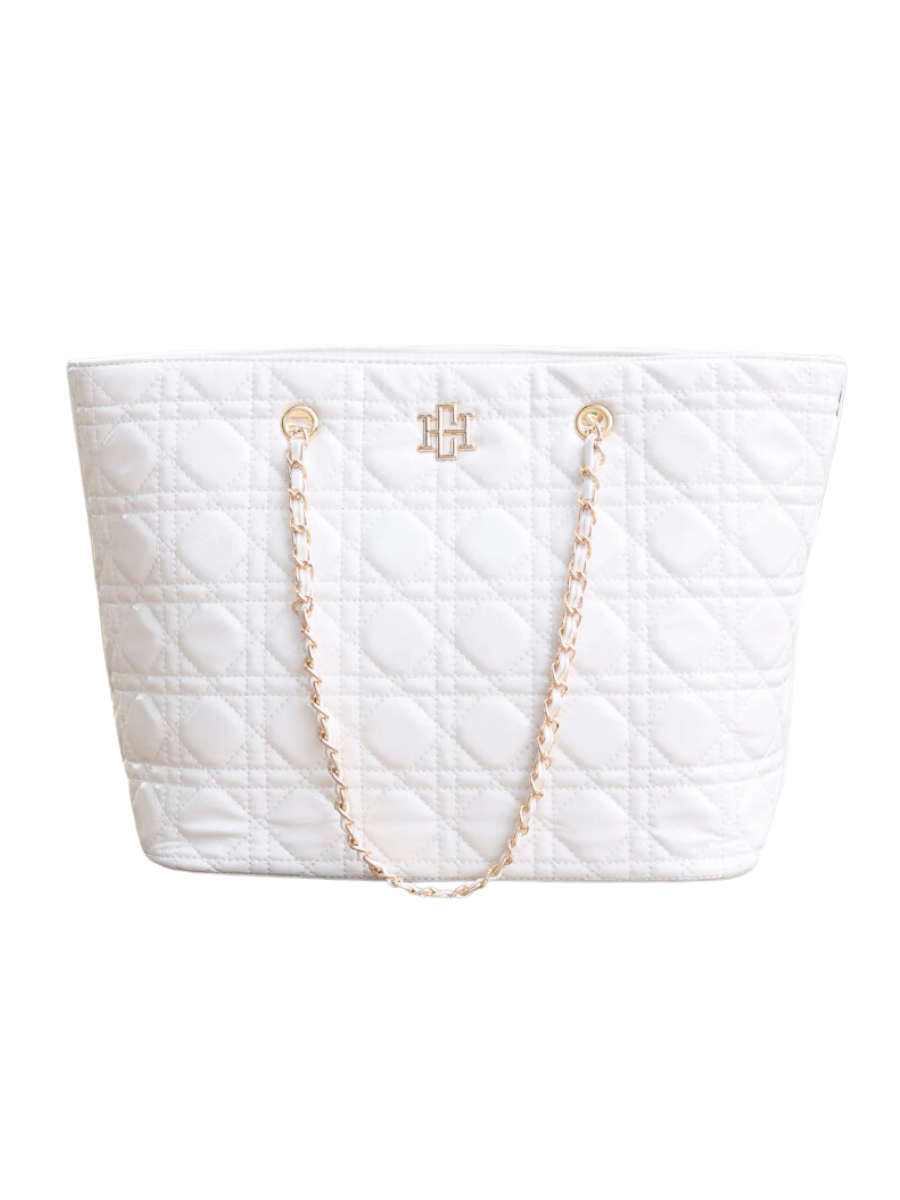 Caroline Hill | Quentin Quilted Tote - Ivory