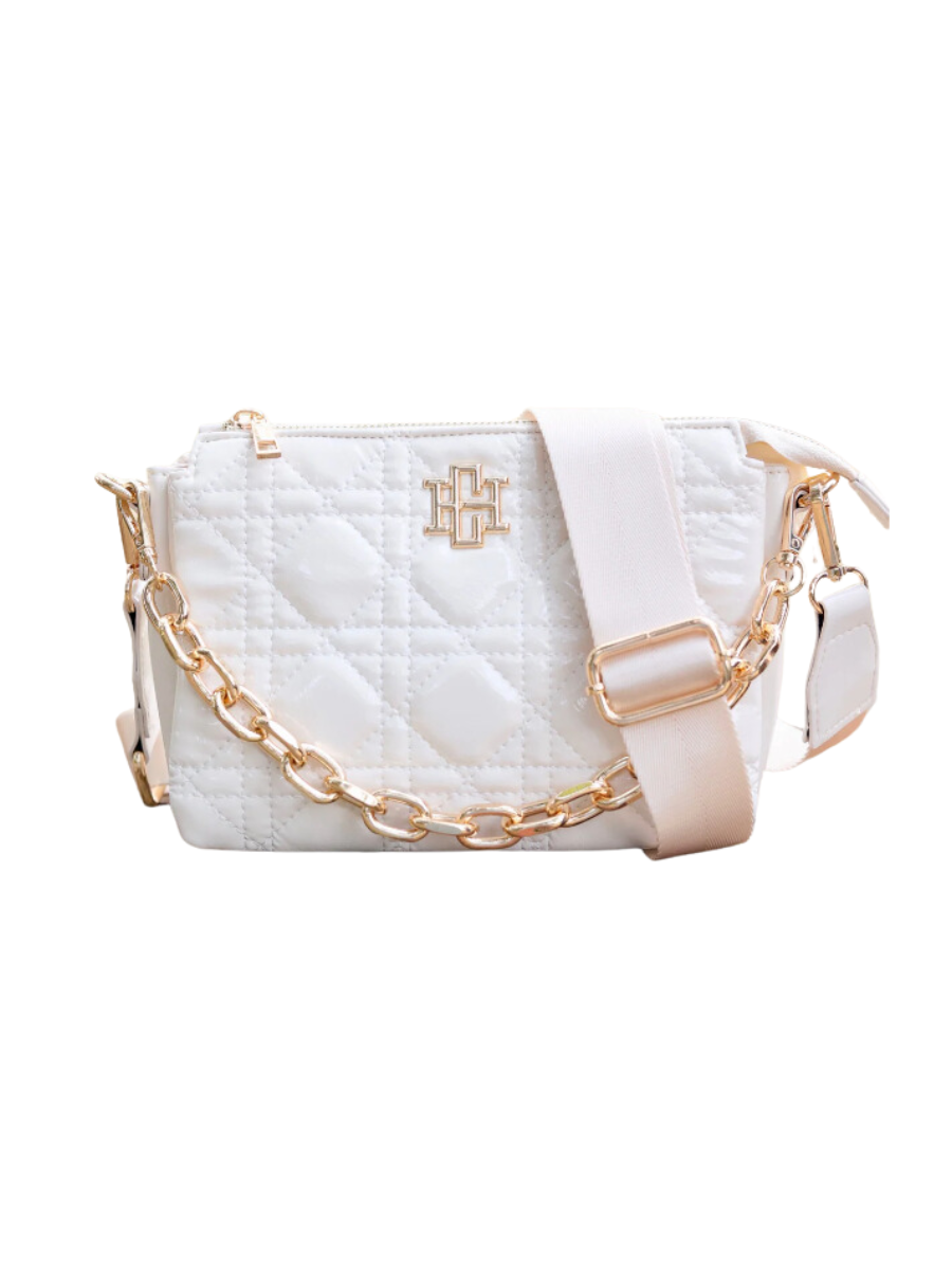 Caroline Hill | Jace Quilted Crossbody - Ivory
