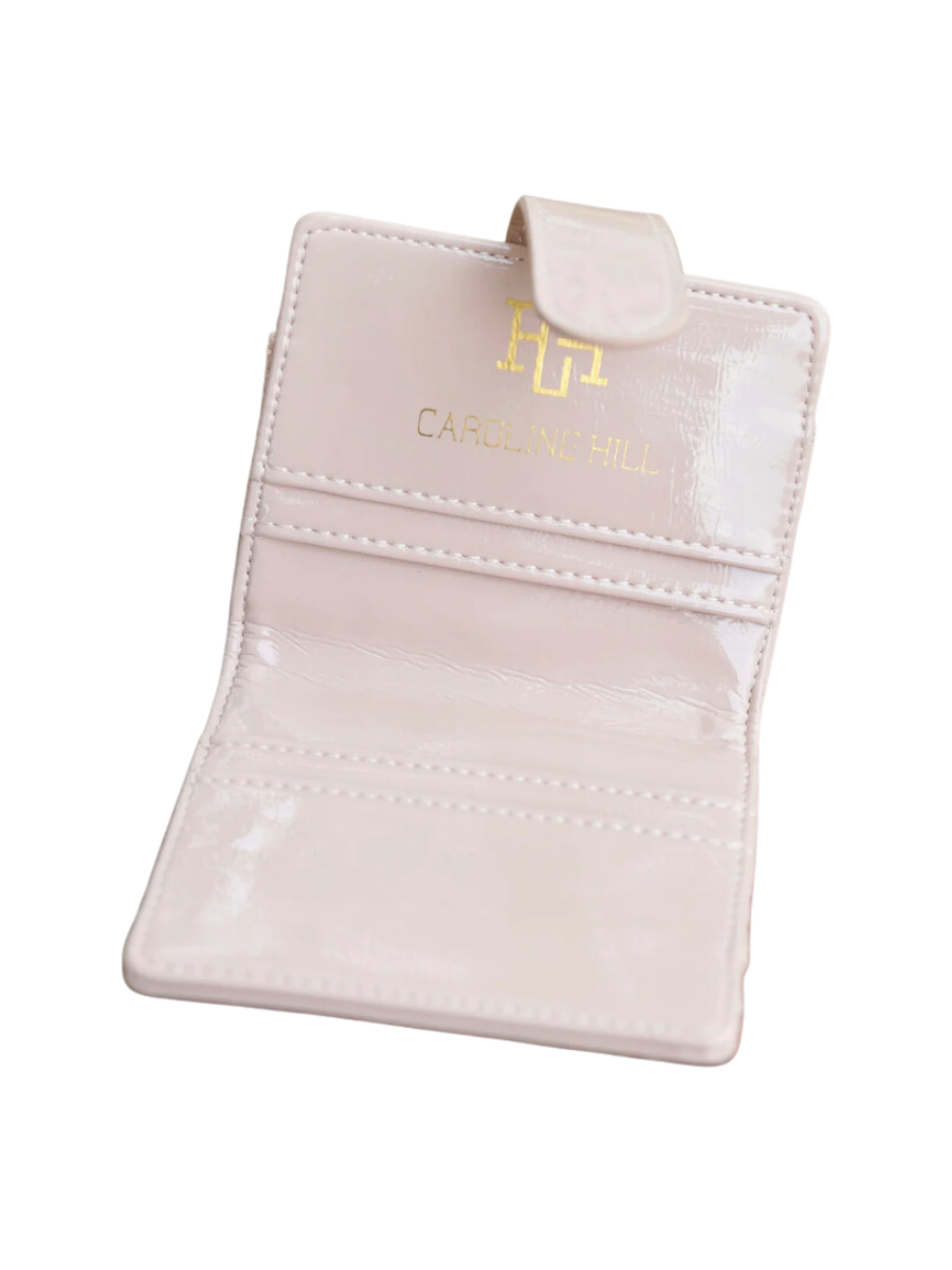 Caroline Hill | Tate Card Holder Wallet - Nude Patent LQ