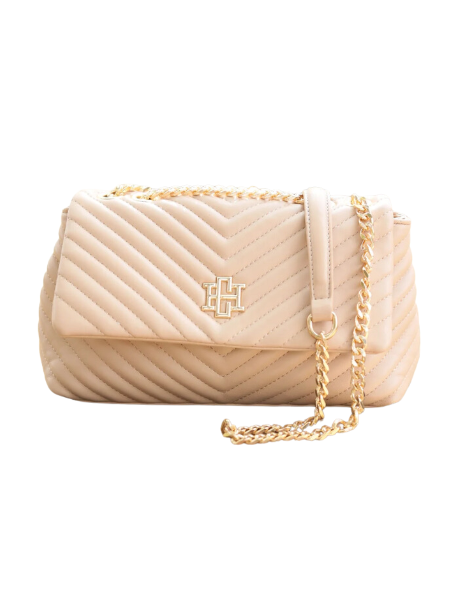 Caroline Hill | Leigh Quilted Crossbody - Taupe