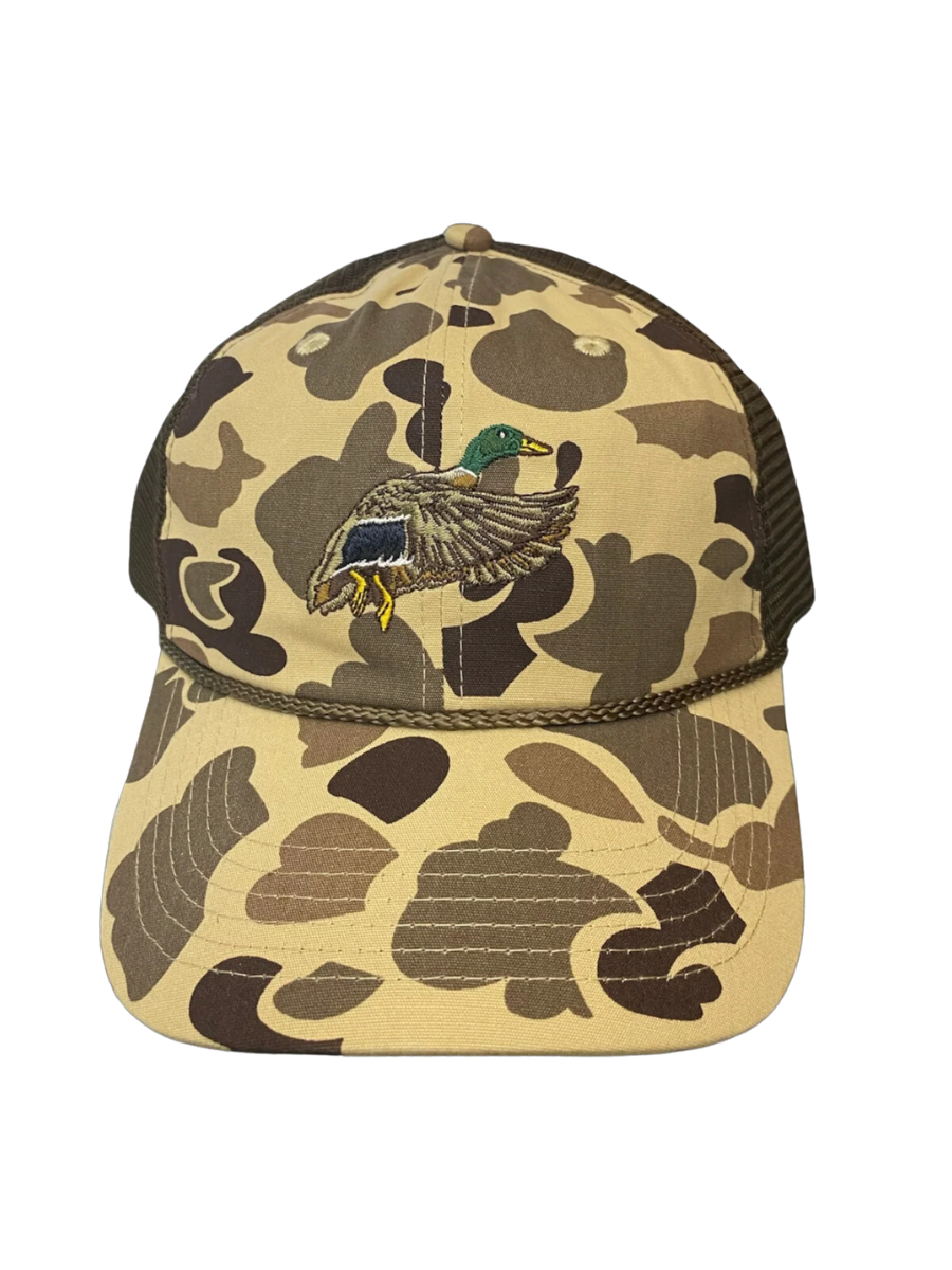 Prairie Oaks Waterfowl | Embroidered Mallard Rope Hat - Camo