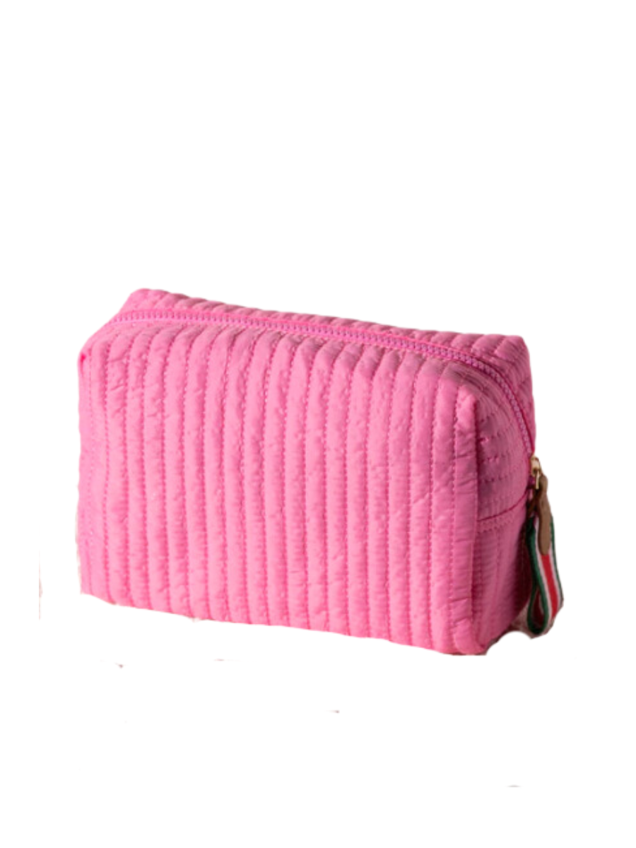 Ezra Large Cosmetic Pouch - Pink