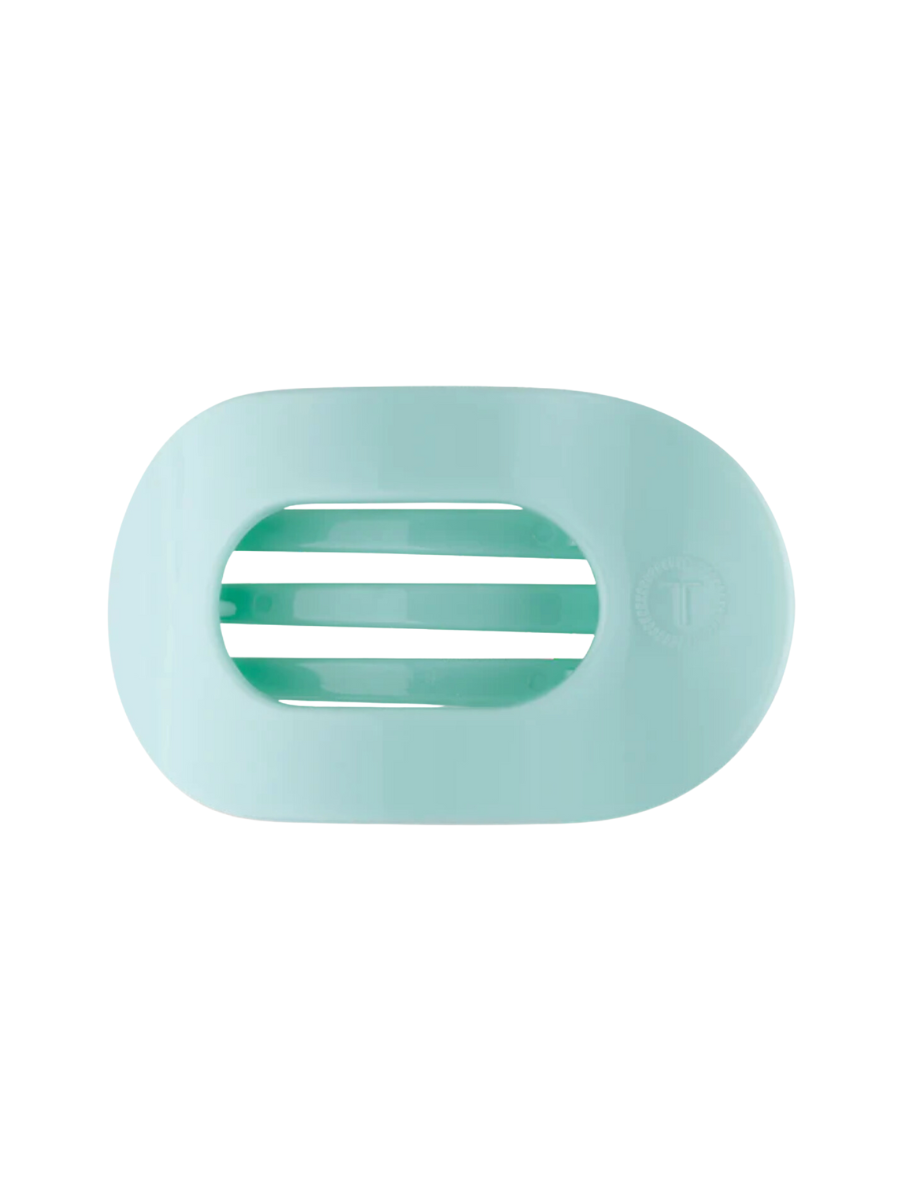 TELETIES | Flat Round Hair Clip - Mint To Be - Small