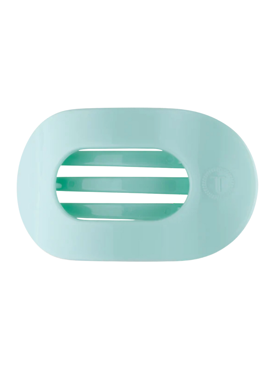 TELETIES | Flat Round Hair Clip - Mint To Be - Large