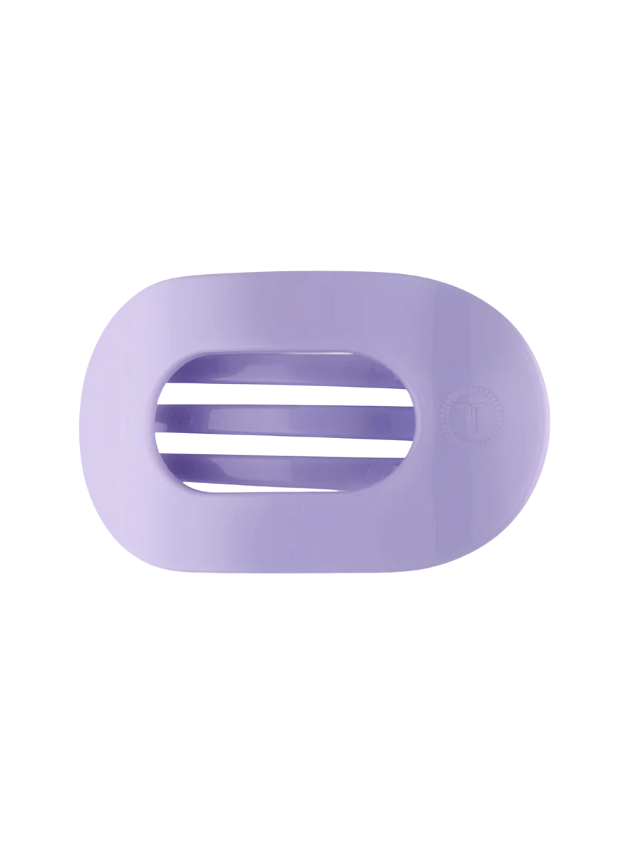 TELETIES | Flat Round Hair Clip - Lilac You - Small