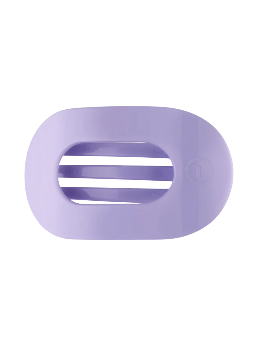 TELETIES | Flat Round Hair Clip - Lilac You - Medium