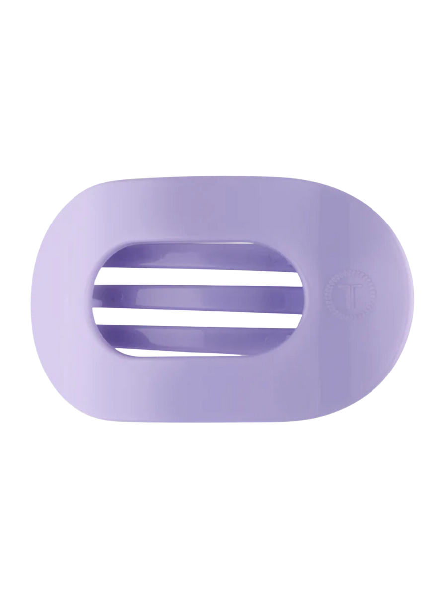 TELETIES | Flat Round Hair Clip - Lilac You - Large