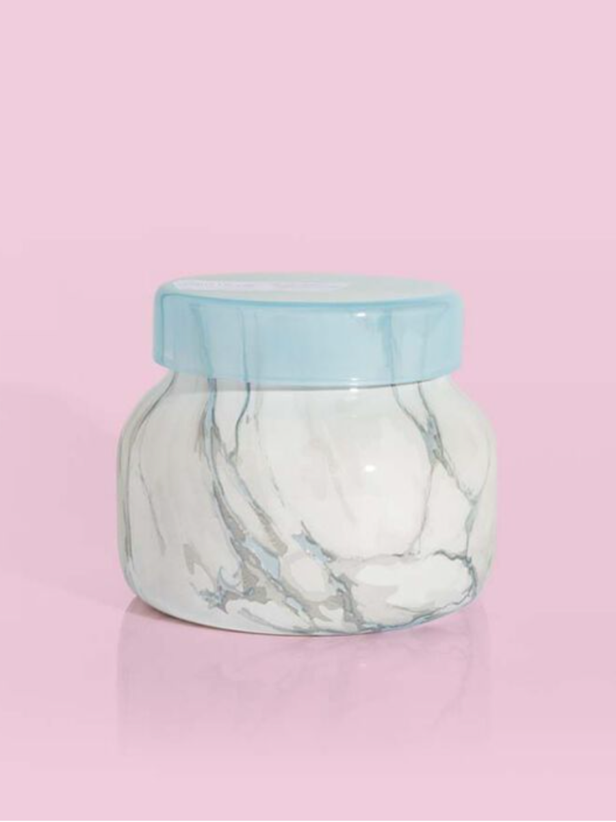 Capri Blue | 8oz Modern Marble Petite Jar - Blue Jean