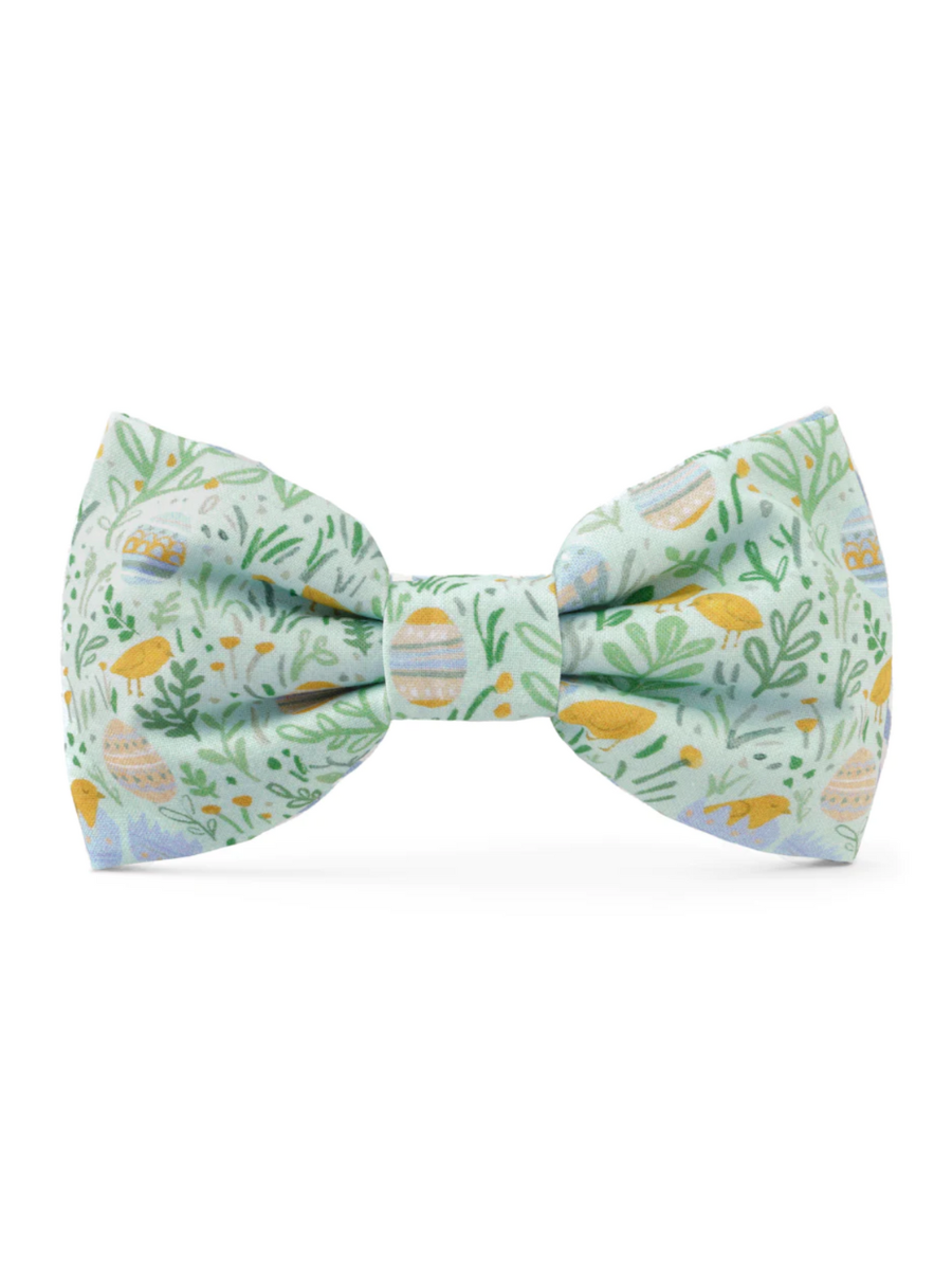 Egg Hunt Dog Bow Tie