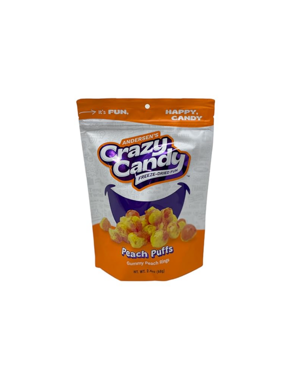 Crazy Candy | Freeze Dried Candy - Peach Rings