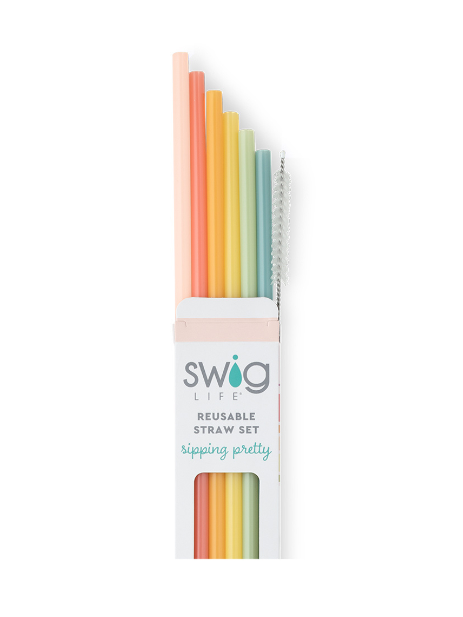 Swig | Good Vibrations Rainbow Reusable Straw Set