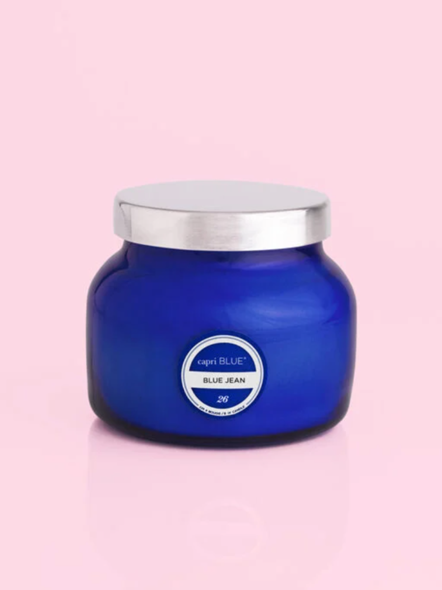 Capri Blue | 8oz Blue Petite Jar - Blue Jean