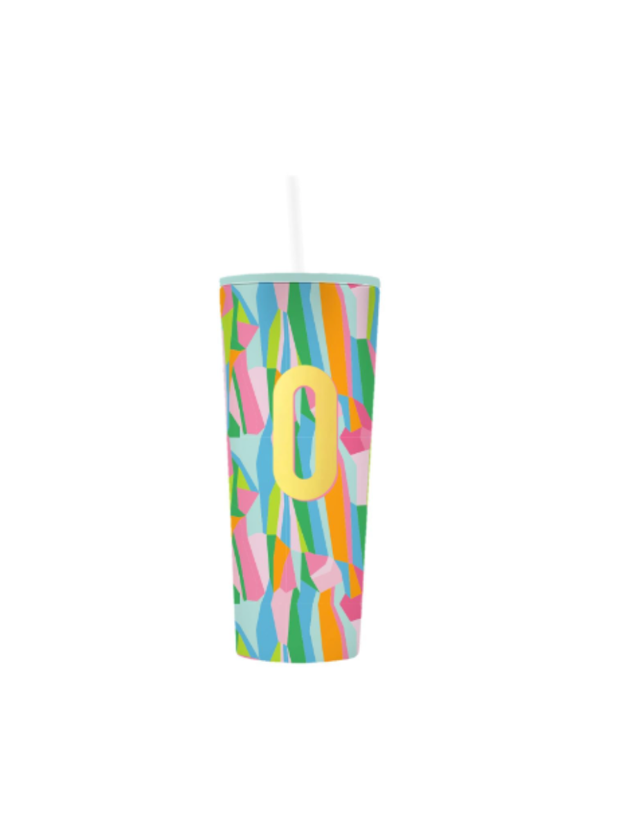 Mary Square | Initial Straw Tumbler