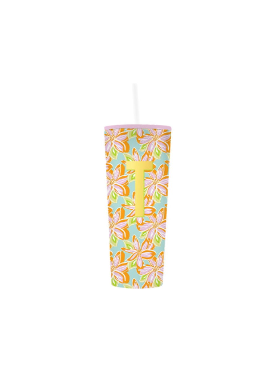 Mary Square | Initial Straw Tumbler