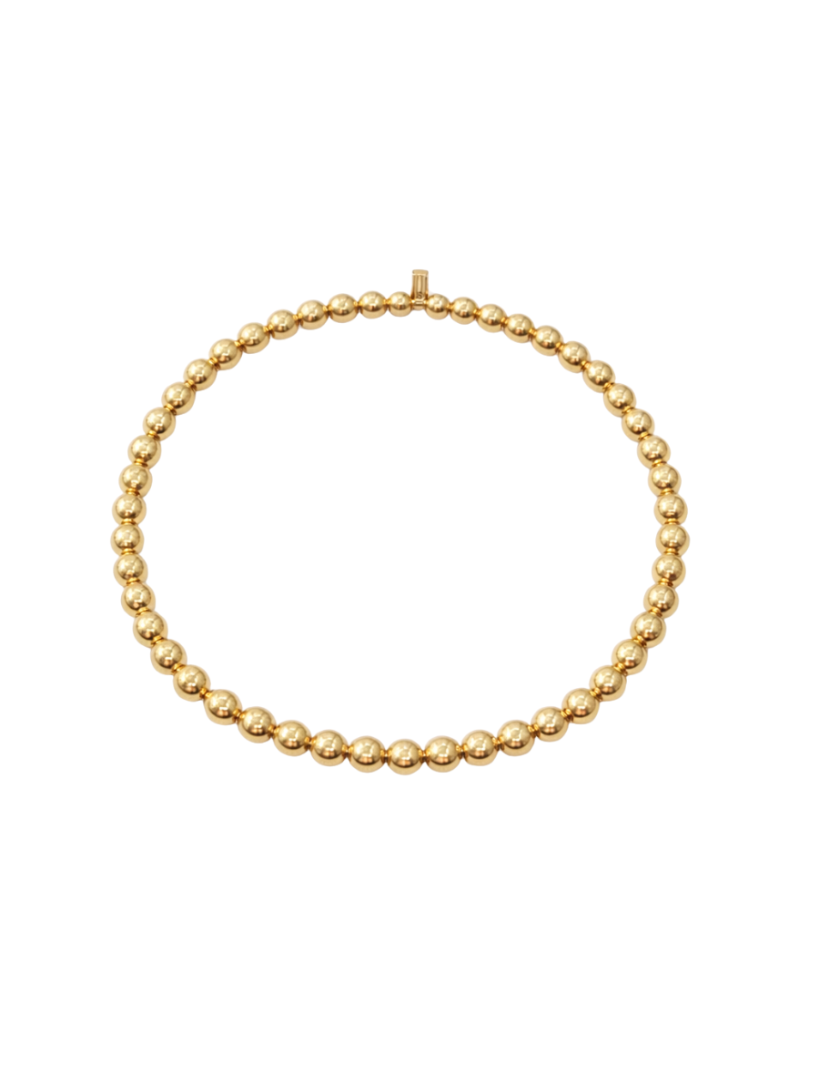 Jincy’s | Mel - 4mm - 18K Gold Bead Bracelet