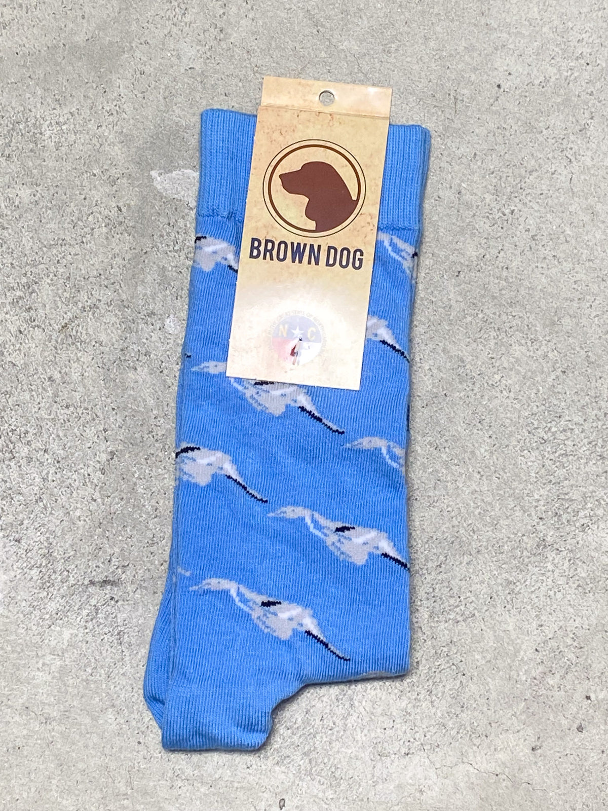 Brown Dog Hosiery | Willow Point Della Blue