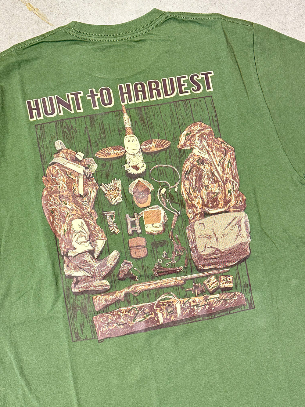 Hunt To Harvest | Tactical Gear Tee - Military Green