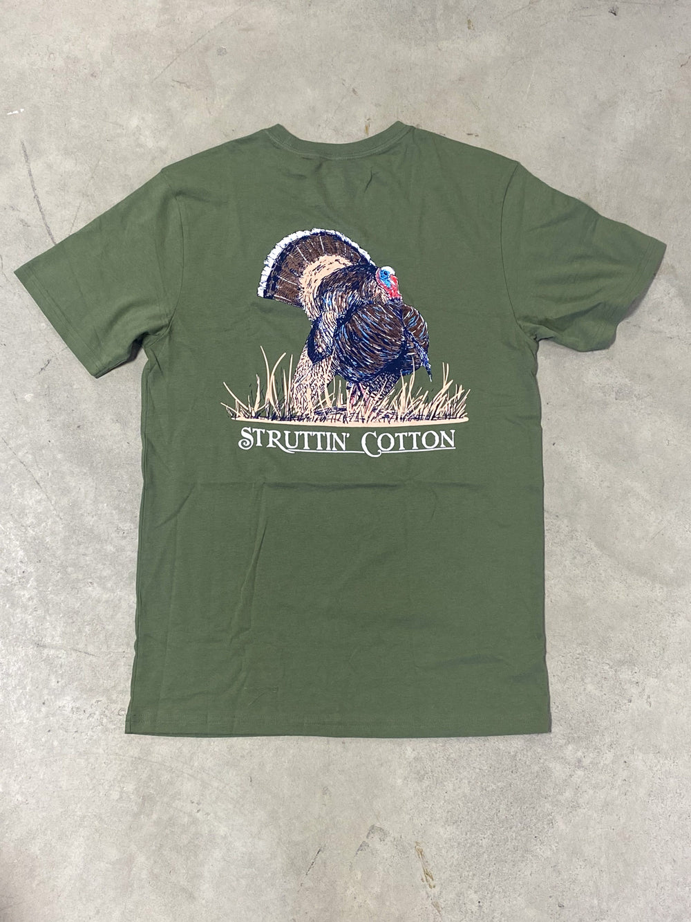 Struttin' Cotton | Sage - Full Strut Tee