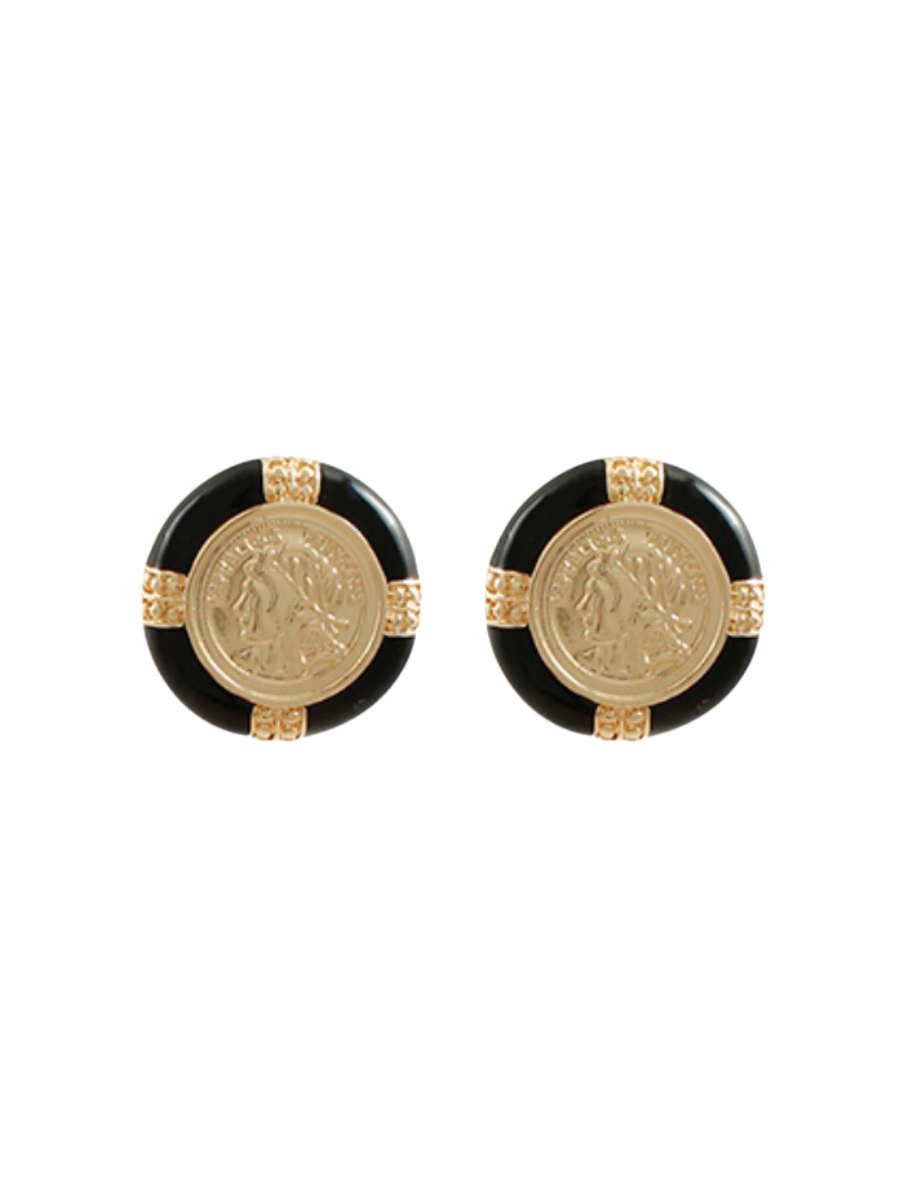 Heirloom Gold Coin Studs