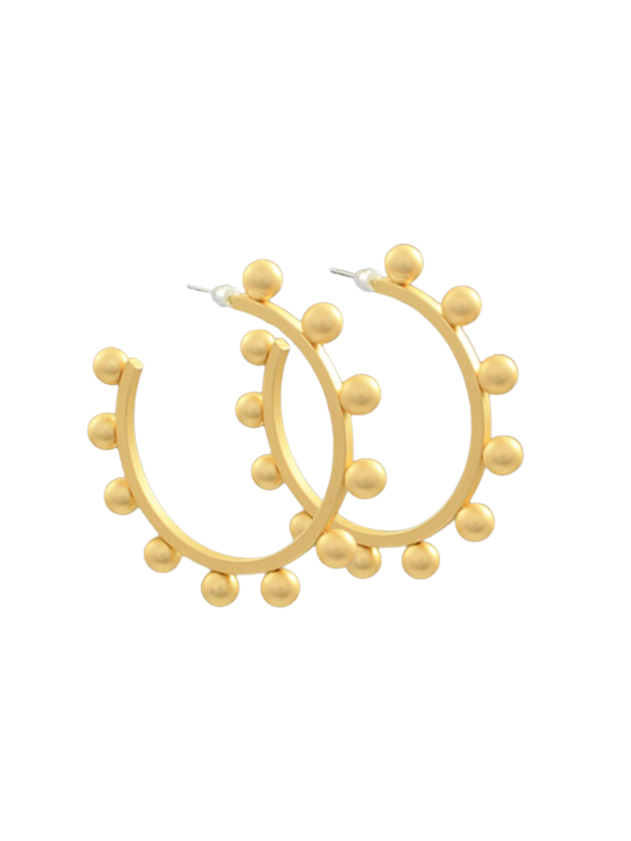 Eternal Elegance Hoops - Matte Gold