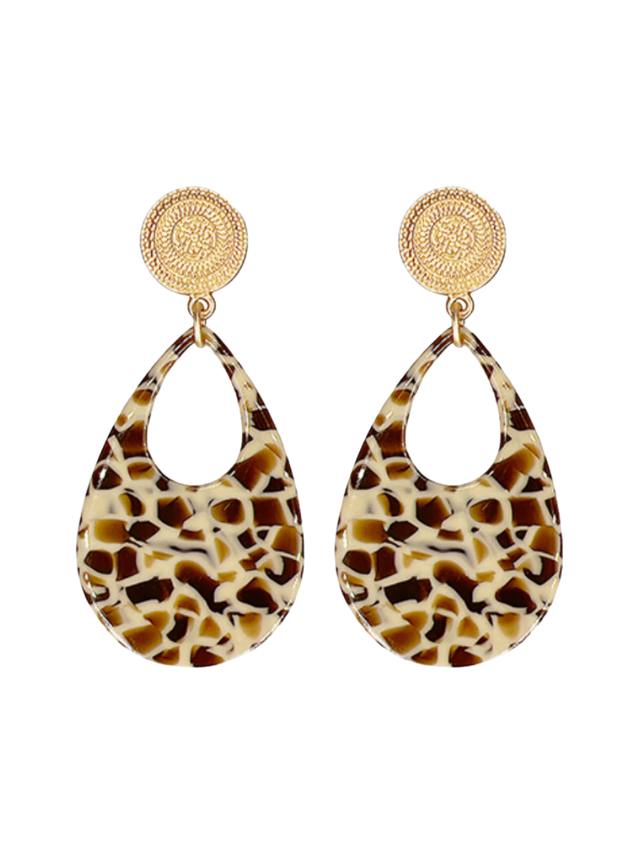 Imperial Coin Leopard Earrings