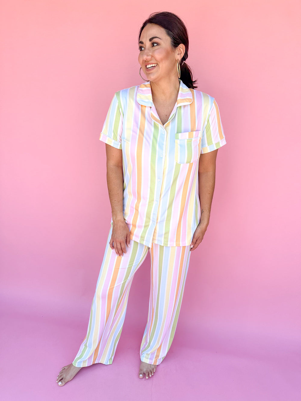 Candy Stripe Pajama Pant Set