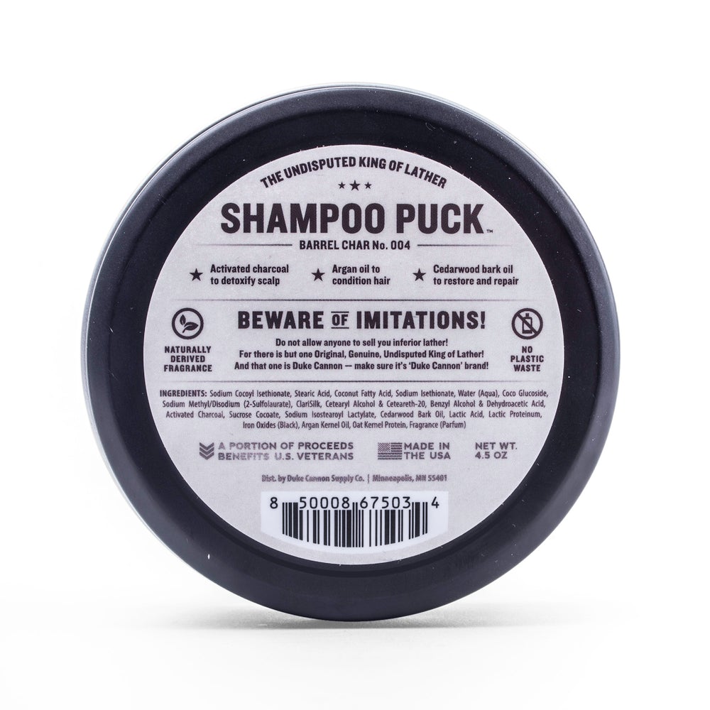 Duke Cannon | Shampoo Puck - Barrel Char No. 004