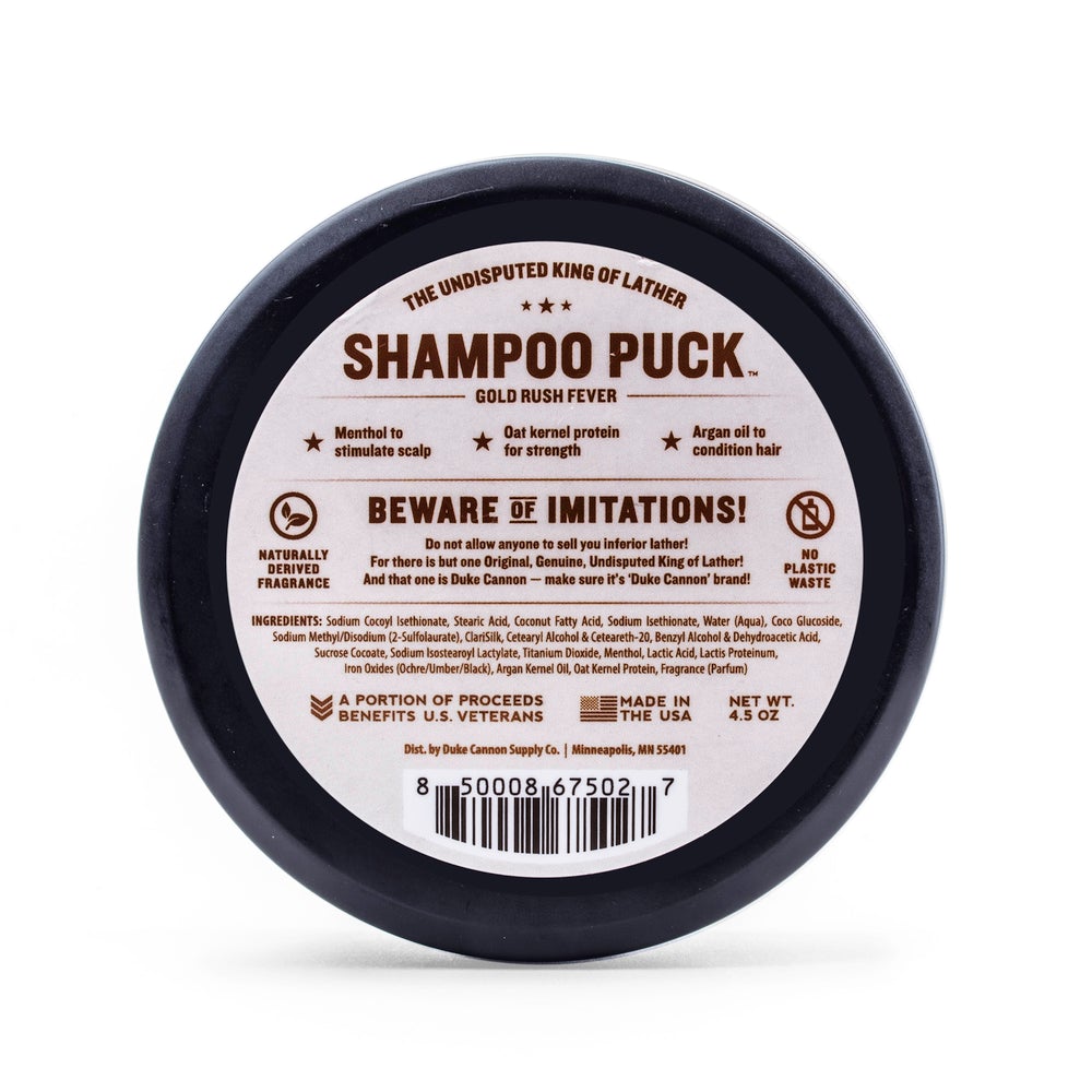 Duke Cannon | Shampoo Puck - Gold Rush Fever