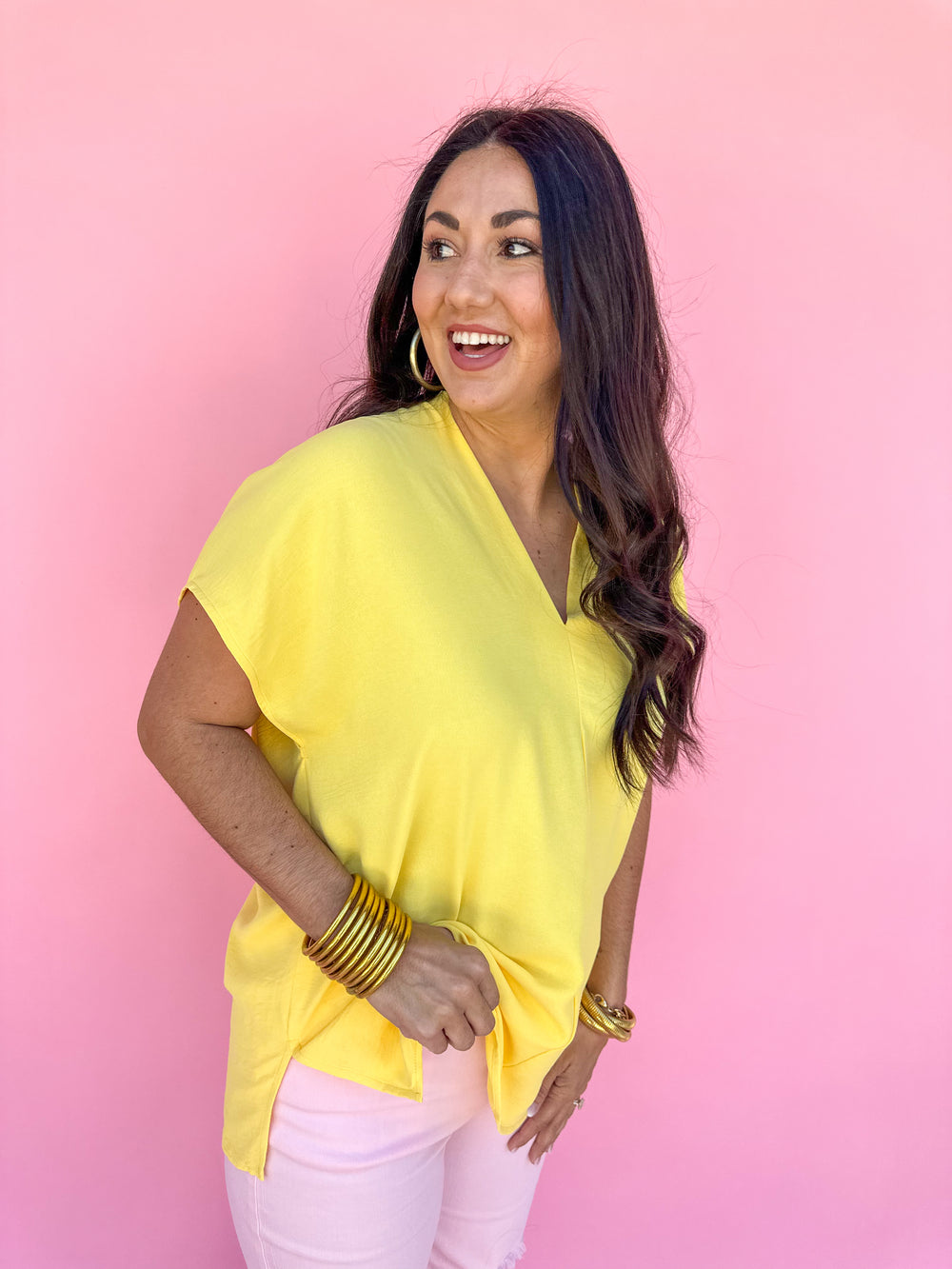 ADRIENNE | Willow Top - Banana