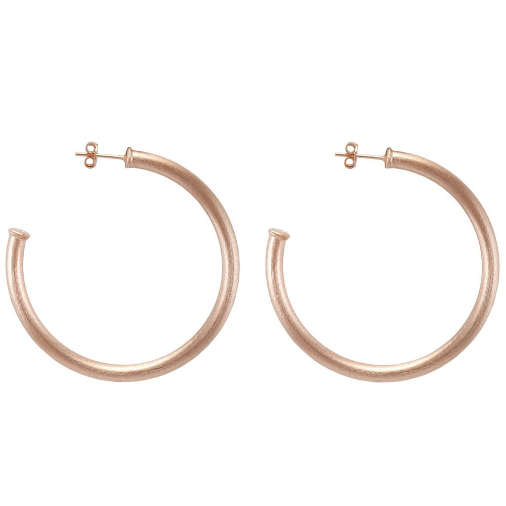 Sheila Fajl | Small Everybody's Favorite Hoops - Brushed Champagne 18K Gold Plated