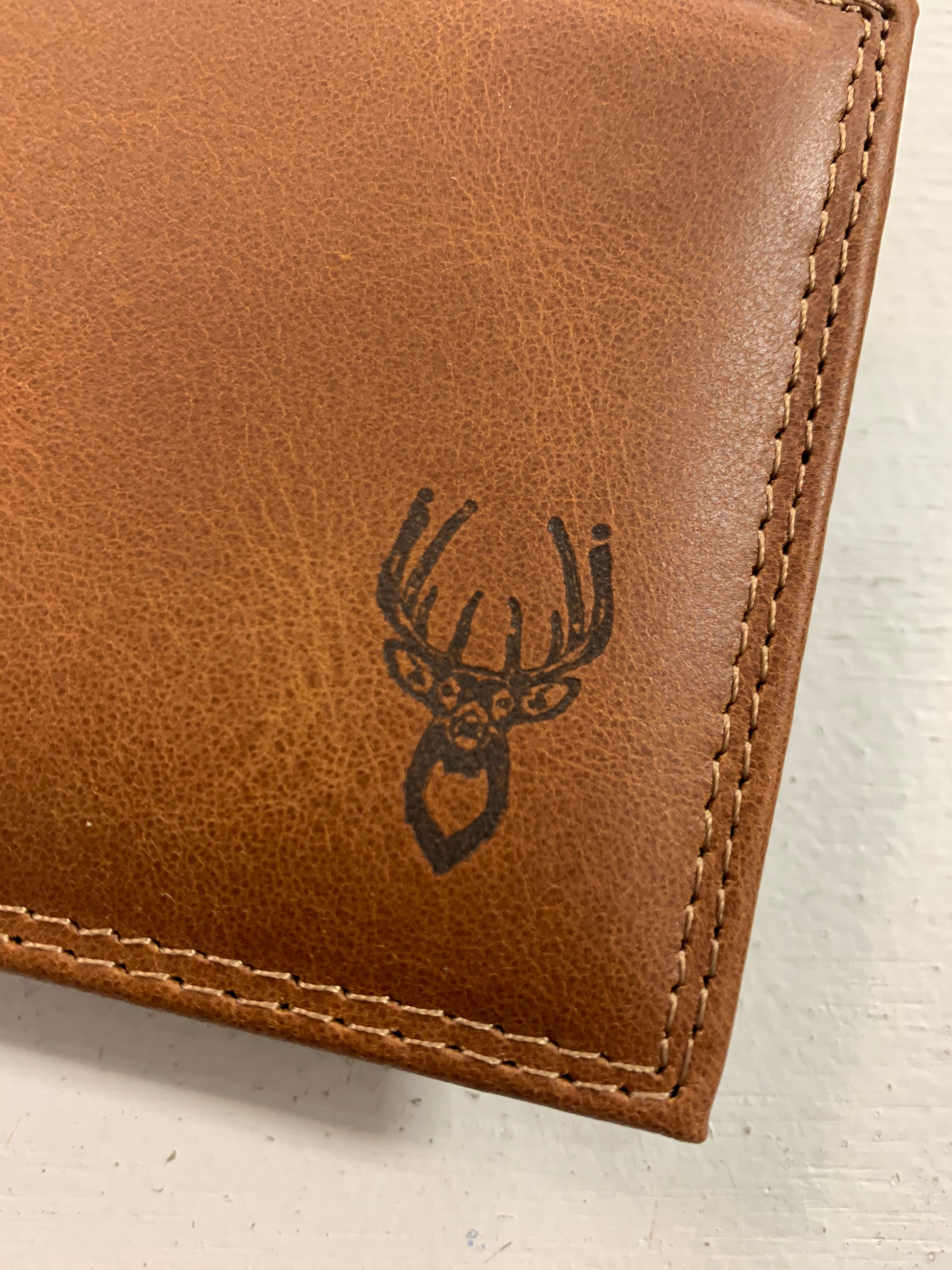 Zep-Pro | Men's Embossed Leather Wallet-Checkbook