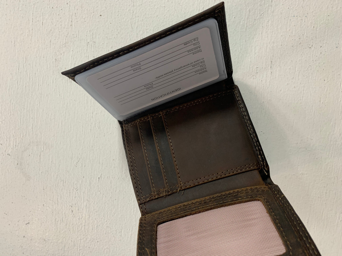 Zep-Pro | Men's Leather Tri-fold Wallet